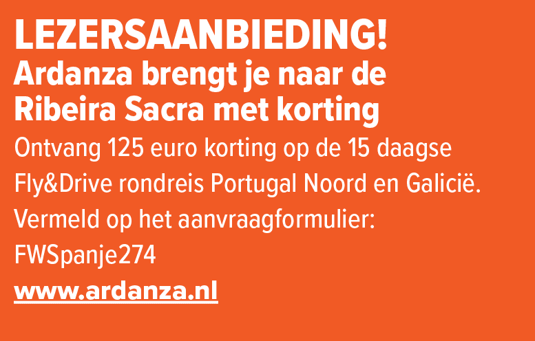 Lezersaanbieding! Ardanza brengt je naar de Ribeira Sacra met korting Ontvang 125 euro korting op de 15 daagse Fly&Dr...