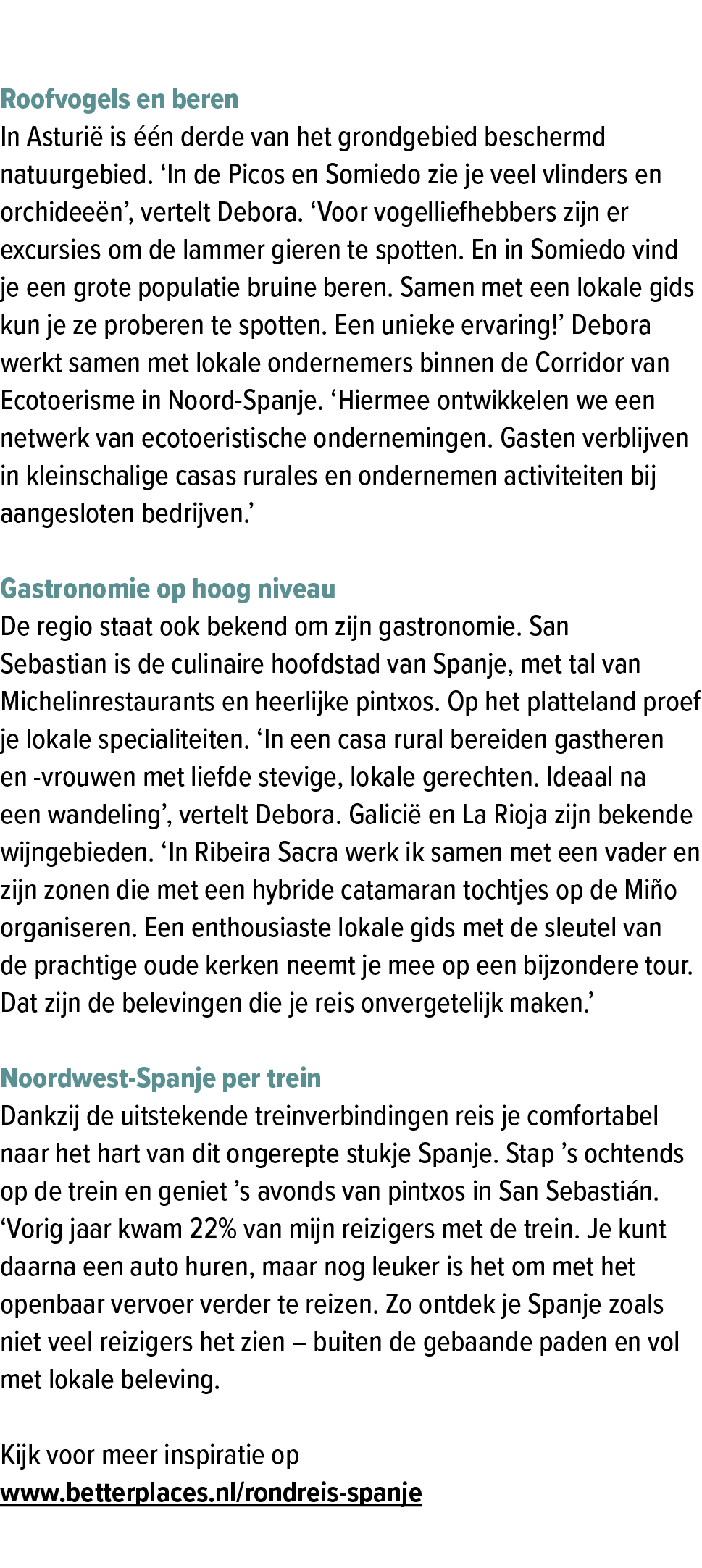  Roofvogels en beren In Asturi is   n derde van het grondgebied beschermd natuurgebied. ‘In de Picos en Somiedo zie ...